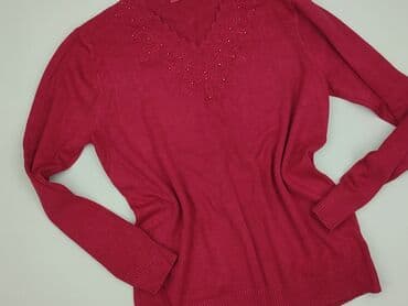czerwony sweter: Moda, Sweter damski, rozmiar M — 1
