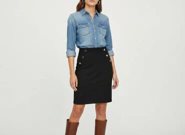 obcisła spódnice z wysokim stanem: Spódnica damska, rozmiar S — 5