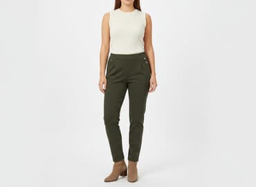 wegańskie buty zimowe: Spodnie materiałowe damskie, rozmiar S — 6