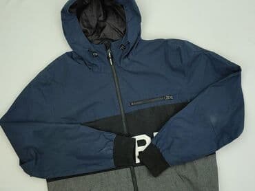 niebieska bluza pull and bear: Kurtka przejściowa dla mężczyzn, rozmiar L — 1