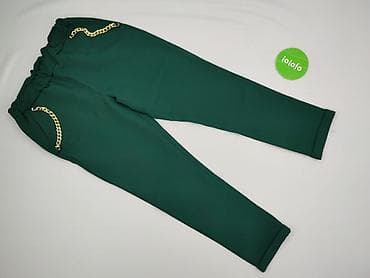 dżinsy z łańcuchem: Spodnie materiałowe damskie, rozmiar M — 2