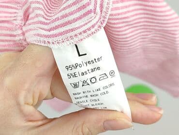 krótkie spodenki w paski him: Szorty damskie, rozmiar L — 4