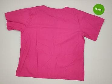 identic clothes: Komplet medyczny damski – bluzka + spodnie, kolor intensywny róż - — 3