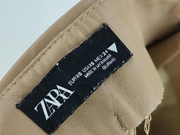 leather: Zara, Legginsy Ze skóry ekologicznej damskie, rozmiar XS — 4