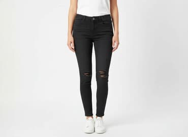 biale szerokie jeansy: Beloved, Jeansy damskie, rozmiar S — 7