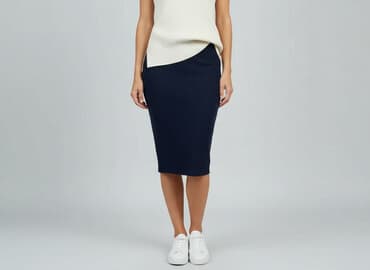 spódniczka dżinsowe z wysokim stanem: Spódnica damska, rozmiar S — 7