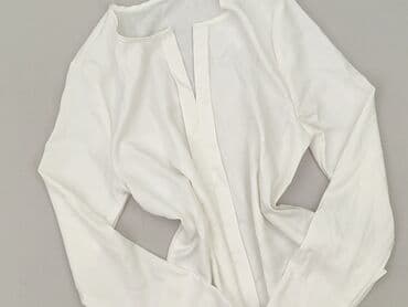 biała jedwabna bluzka damska: Bluzka damska, rozmiar S — 1