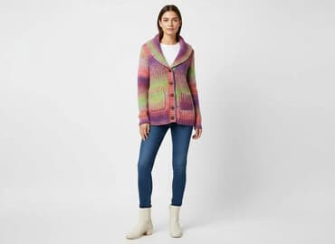 sweter z perełkami h m: H&M Divided, Kardigan damski, rozmiar S — 7