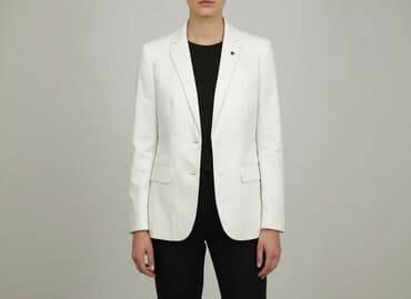 dluga biala koszula: Marynarka damska, rozmiar M — 6