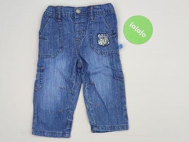 baggiest jeans: Spodnie jeansowe, Okay, 9-12 miesięcy, stan - Idealny — 2