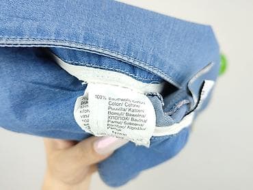 white jeans: RAINBOW, Spodnie 3/4 damskie, rozmiar XS — 5