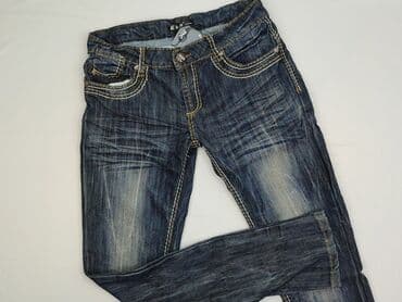 jeansy damskie granatowe: Jeansy damskie, rozmiar M — 1