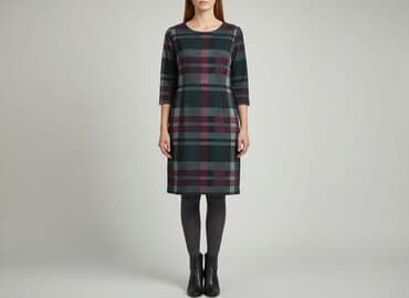 zielone spódniczka w kratkę: Sukienka damska, rozmiar M — 5