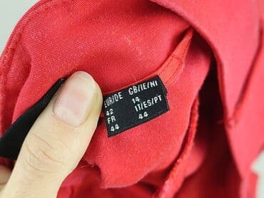 czerwone chinosy damskie: Esmara, Spodnie materiałowe damskie, rozmiar XL — 5