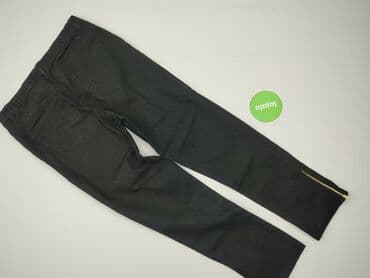 spodnie nabijane ćwiekami: Spodnie materiałowe damskie, XL — 3