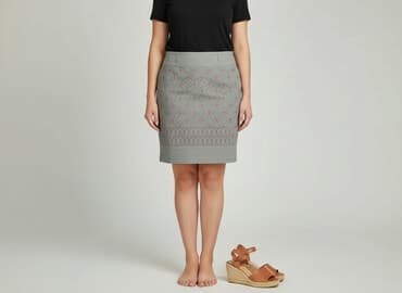 plisowane spódnice szara: Spódnica damska, rozmiar XL — 6