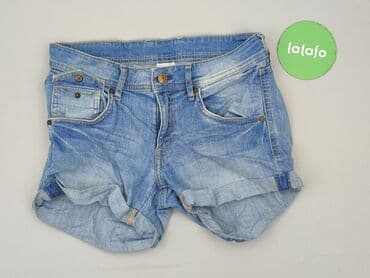 hm krótkie spodenki dzins low waist: H&M, Szorty damskie, rozmiar S — 2