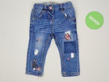 jeansy woskowane: Spodnie jeansowe, Next, 9-12 miesięcy, stan - Bardzo dobry — 2