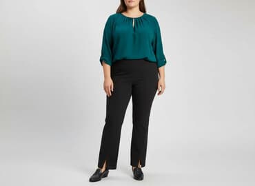 modne duże rozmiary spodnie: Bonmarche, Spodnie materiałowe damskie, rozmiar 4XL — 1