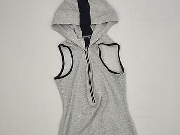 marc jacobs clothes: Sukienka damska bez rękawów z kapturem, sportowa - Kolor: jasnoszary — 1