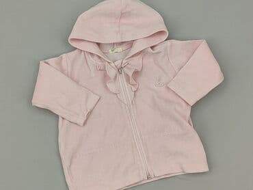 c and a bluza: Sweatshirt, Benetton, 6-9 months, condition - Good — 1
