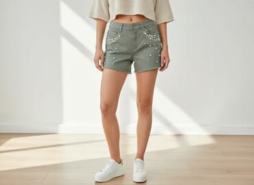 dsquared2 krotkie spodenki: Fashion Jeans, Shorts for women, size M — 1