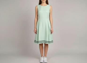miętową sukienki: Sukienka damska, rozmiar S — 1