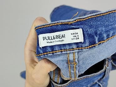 szorty len: PULL&BEAR, Szorty damskie, rozmiar 2XS — 4