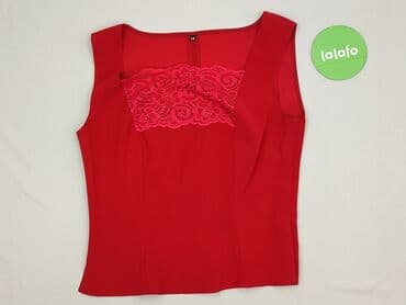 czerwone sukienki plus size: Women's blouse, size M (EU 38) — 2