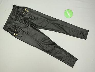 and jeggings: Legginsy Ze skóry ekologicznej damskie, rozmiar L — 2