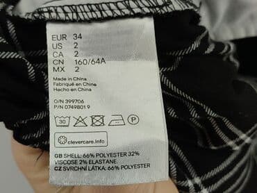 c a piżama: H&M, Material trousers for women, size XS (EU 34) — 5