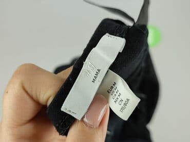 czarne legginsy ciążowe: H&M Mama, Szorty damskie, rozmiar M — 5