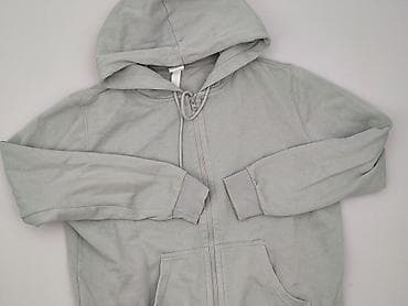 hm bluza niebieska: H&M Basic, Bluza z kapturem damska, rozmiar L — 1