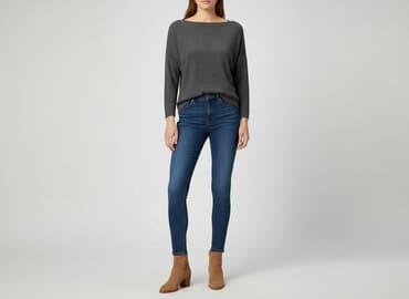 sweter w chmurki reserved: Reserved, Sweter damski, rozmiar L — 6