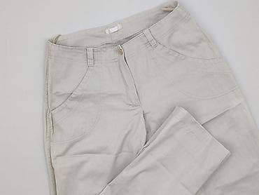 pull and bear lniane spodnie: Spodnie materiałowe damskie, rozmiar L — 1