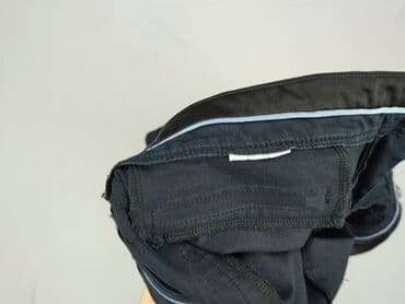 czarne spodnie z białą nitką: Orsay, Spodnie materiałowe damskie, rozmiar S — 5