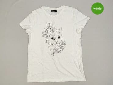 sinsay kapcie koty: Sinsay, T-shirt damski, rozmiar M — 2