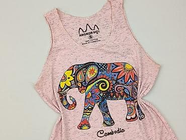 biale spodnie materialowe: Top damski, rozmiar S — 1