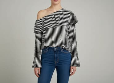 bluzka w paski pepco: Bluzka damska, rozmiar S — 5