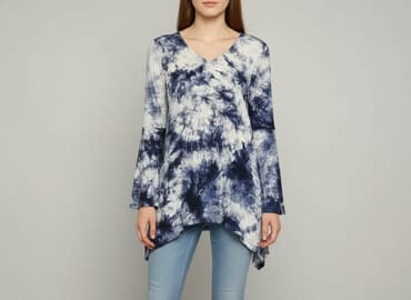 sukienka rozkloszowana dekolt łódka: Tunika damska, rozmiar S — 6