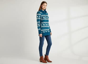 ubrania świąteczne dla całej rodziny: Sweter damski, rozmiar S — 5