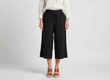 krótkie spodenki z szerokimi nogawkami: Gina Tricot, Spodnie 3/4 damskie, rozmiar L — 6