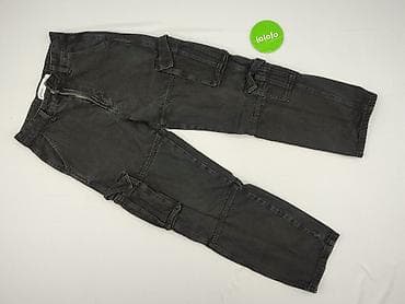 czarne dresy: Bershka, Spodnie cargo damskie, rozmiar XS — 2