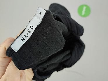 bluzki basic prążek: NA-KD, Bluzka damska, rozmiar M — 4
