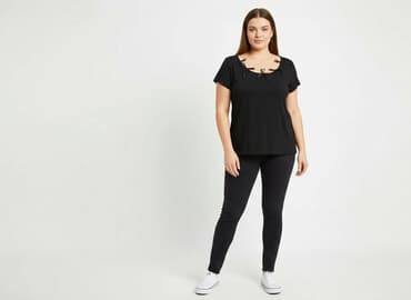 bluzki koronka allegro: T-shirt damski, rozmiar XL — 7