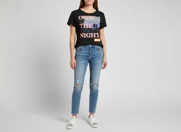 t shirt koci domek gabi: Garcia, T-shirt damski, rozmiar S — 6