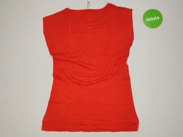 białe t shirty z czerwonem napisem: UP2Fashion, T-shirt damski, rozmiar M — 3