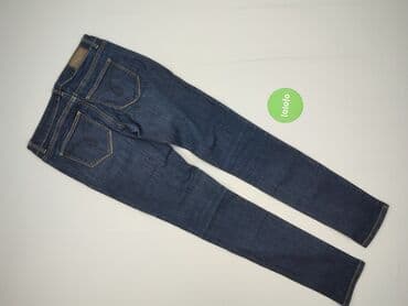 legginsy woskowane wysoki stan: Jeansy damskie, S — 3