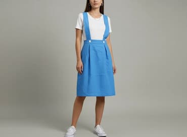 spódniczka z szelkami: Sukienka damska, rozmiar S — 1