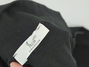 czarny sweter oversize: Sukienka damska, rozmiar One size — 4